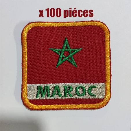 100x عَلم المغرب مطروزة مقاس الِلّباس العسكري