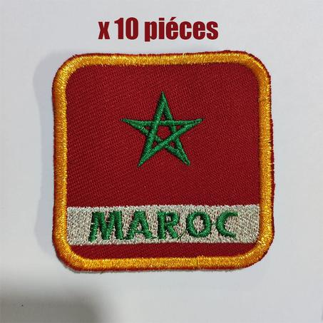 10x عَلم المغرب مطروزة مقاس الِلّباس العسكري