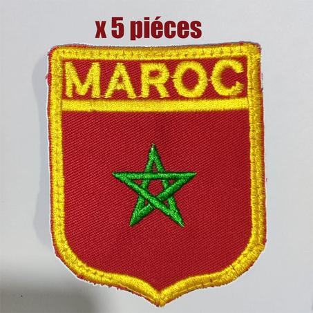 5X عَلم المغرب مطروزة مقاس الِلّباس العسكري