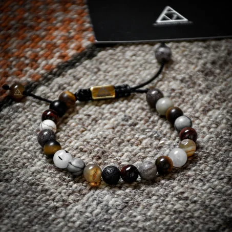 BEADED BRACELET WITH VARIOUS STONES