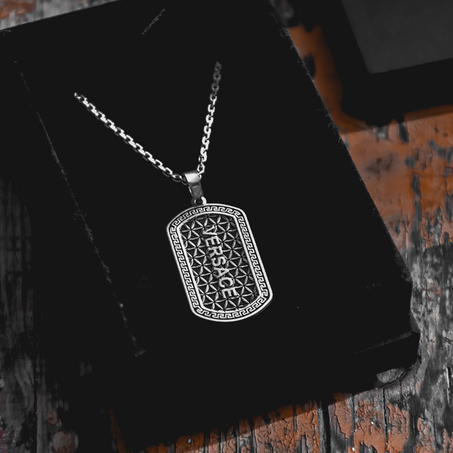 SILVER VERSACE NECKLACE