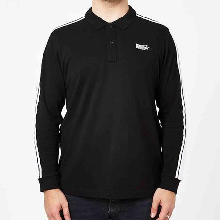 Polo Lonsdale 2 Stripe Long Sleeve  Shirt Mens