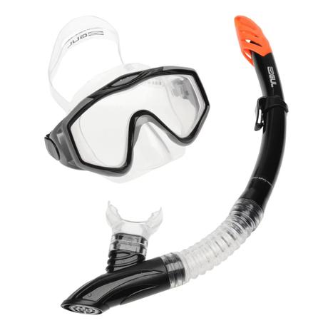 Snorkeling Set - Tempered Glass Diving Mask & Splash-Proof Snorkel