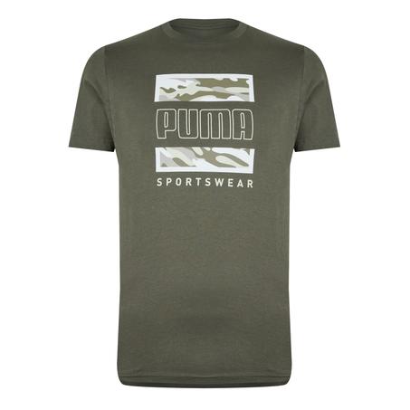 t-shirt Puma 2 Col Tee Khaki Camo