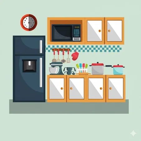 مطبخ وأدوات الطبخ