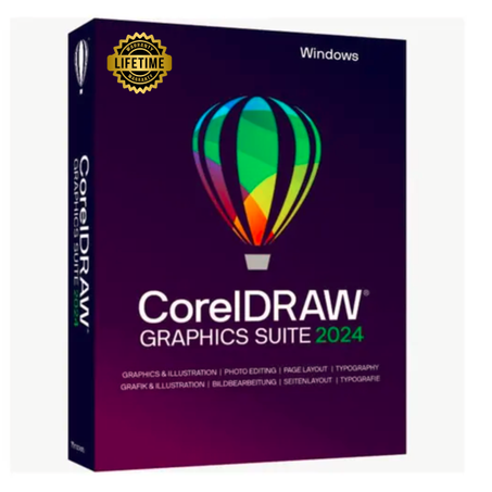 CorelDRAW Graphics Suite 2024 WINDOWS ONLY, lifetime version