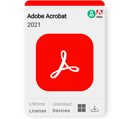 Adobe Acrobat Pro DC 2021 – Full Version – Lifetime License For Windows