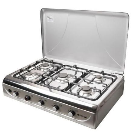 RECHAUD AGZ ILTIMAT 5 FEUX TABLE INOX