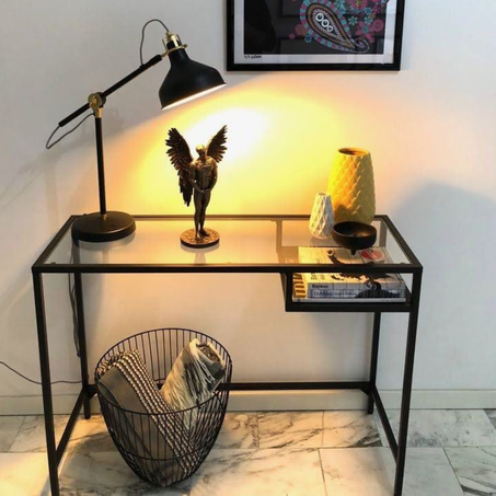 Table Métal  Et Verre Réf 035