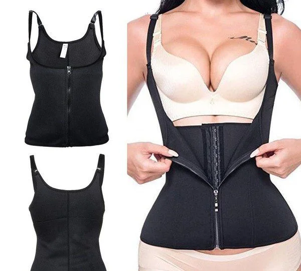 Adjustable Shoulder Strap Body Waist Cincher Vest