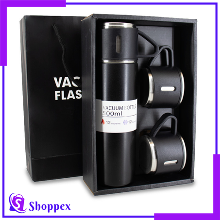 Vacuum Flash Set - 3 Cups - 500 ML - Pink