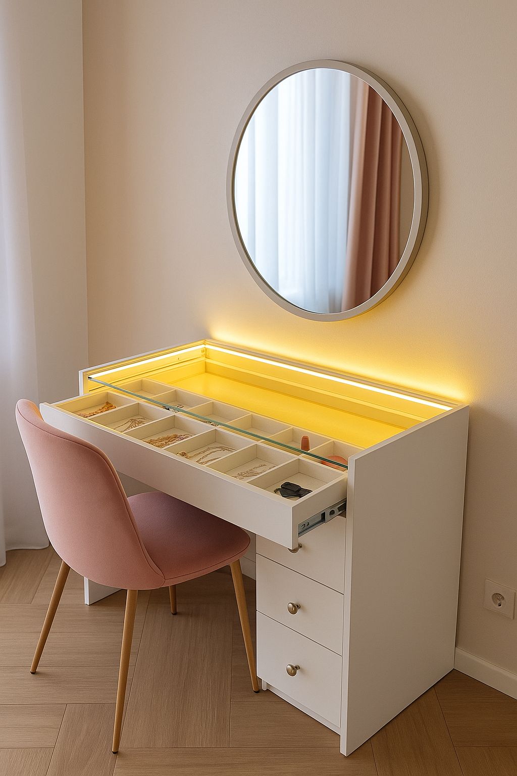Coifeuse  moderne chéc avec LED