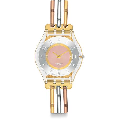 Swatch Skin Tri Gold Quartz SFK240B Women's Watch