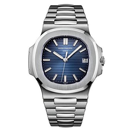PATEK PHILIPPE NAUTILUS SILVER BLEU