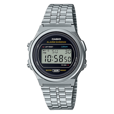 Montre mixte CASIO A171WE-1AEF - Bracelet Acier Argent