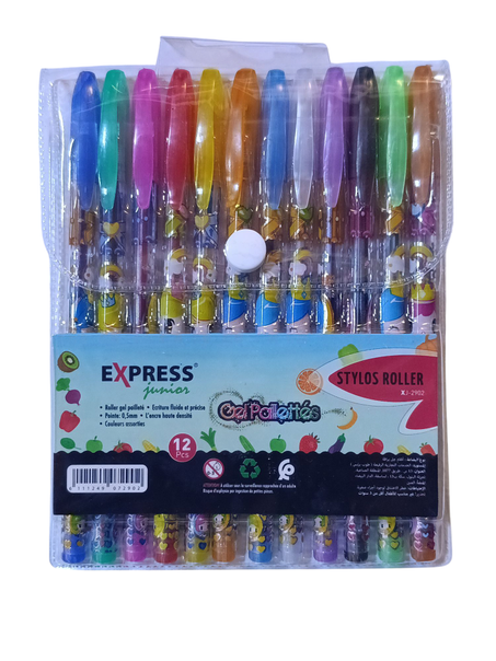 pochette de 12 stylos brillant XJ-2902 EXPRESS