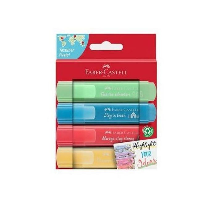 SURLIGNEUR DE 4 COULEUR FABER-CASTELL