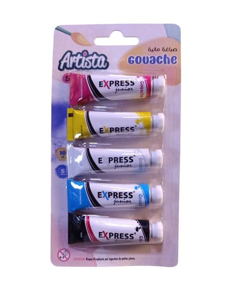 GOUACHE DE 5 COULEUR XJ-3466 EXPRESS