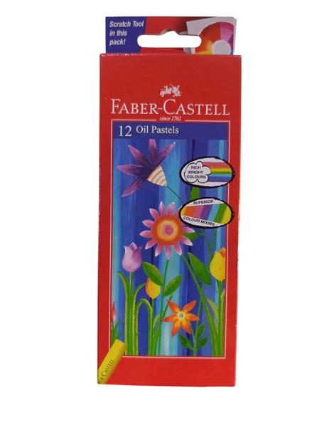 Boîte de 12 crayons OIL PASTELS 126012 FABER-CASTELL