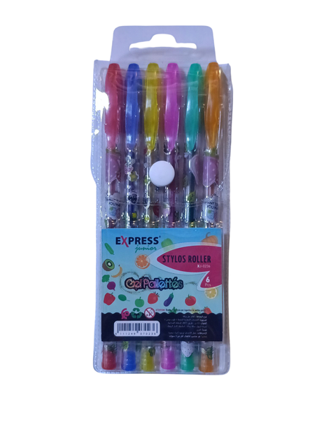 pochette de 6 stylos brillant XJ-0236 EXPRESS