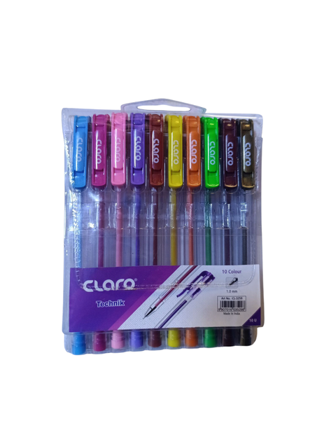 pochette de 10 stylos à bille CLARO