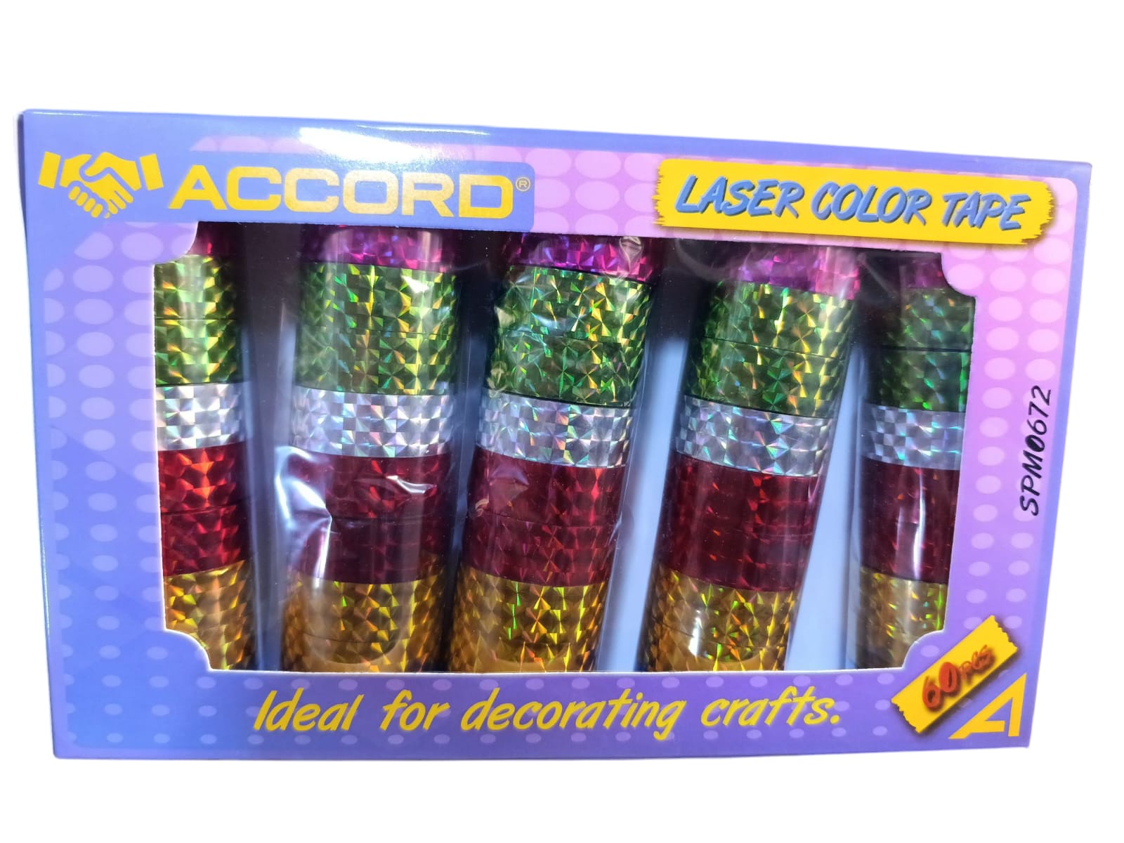 RUBAN ADHESIF COULEUR 60PCS SPM0672 ACCORD