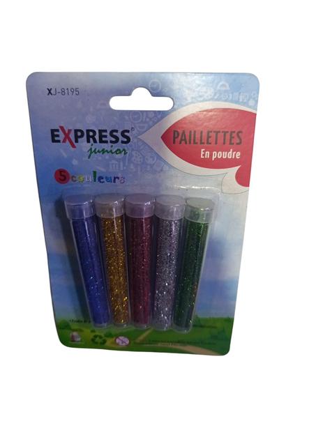 Paillettes en poudre 5 couleur xj-8195 EXPRESS