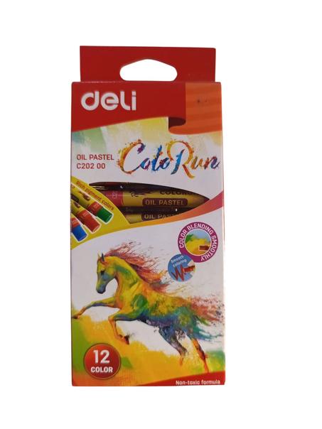 Boîte de 12 crayons OIL PASTEL C20200 DELI