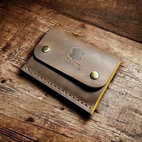 محفظة جلدية أصلية للرجال  + هدية