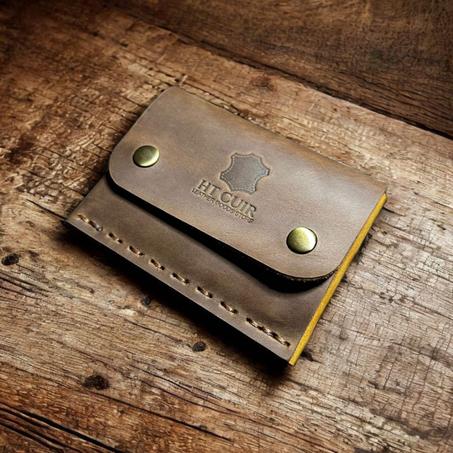 محفظة + حزام جلد أصلي للرجال  + هدية