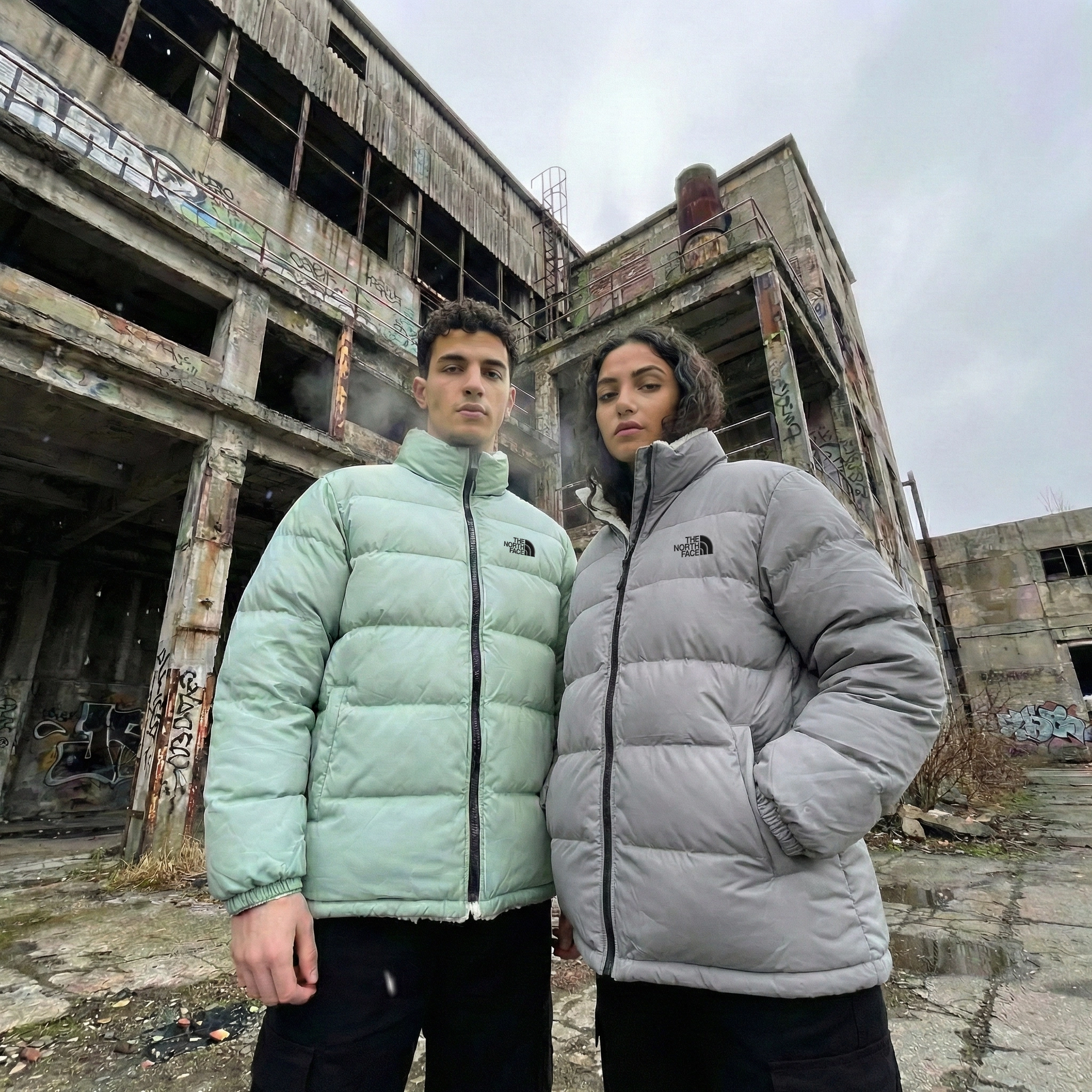 جاكيت دودون THE NORTH FACE بوجهين دافئ و مقاوم للبرد
