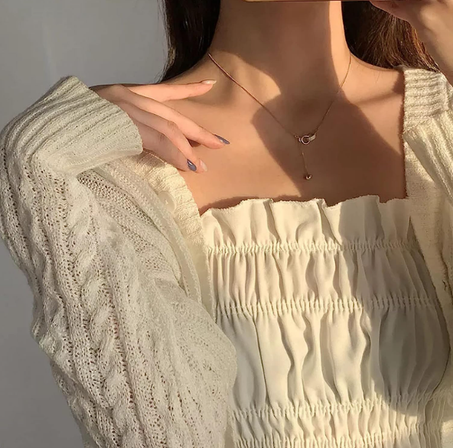 Double Ring Necklace
