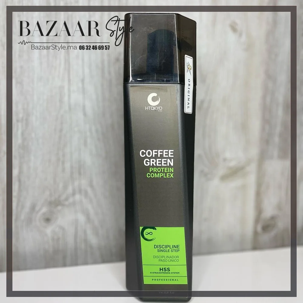 Coffee Green Honma Tokyo 1L Traitement protéiné au café pour des cheveux nourris et