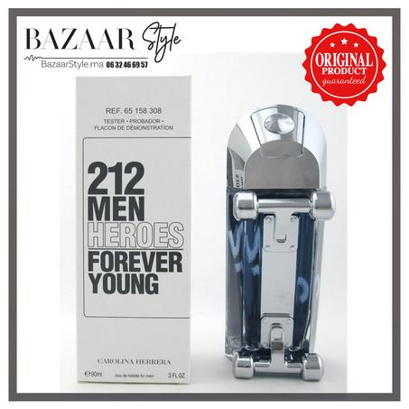 Carolina Herrera 212 Men Heroes Forever Young Original Testeur