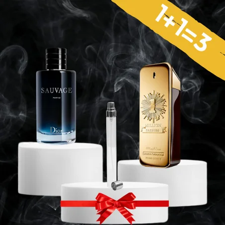 1MILLION  10 ML+ DIOR SAUVAGE EDP 10 ML + 1 GRATUIT