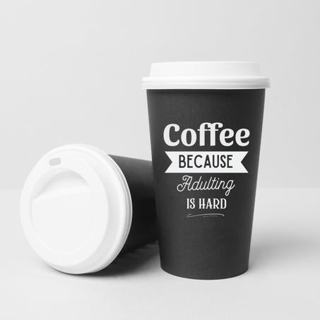 أكواب ورقية مخصصة بشعارك