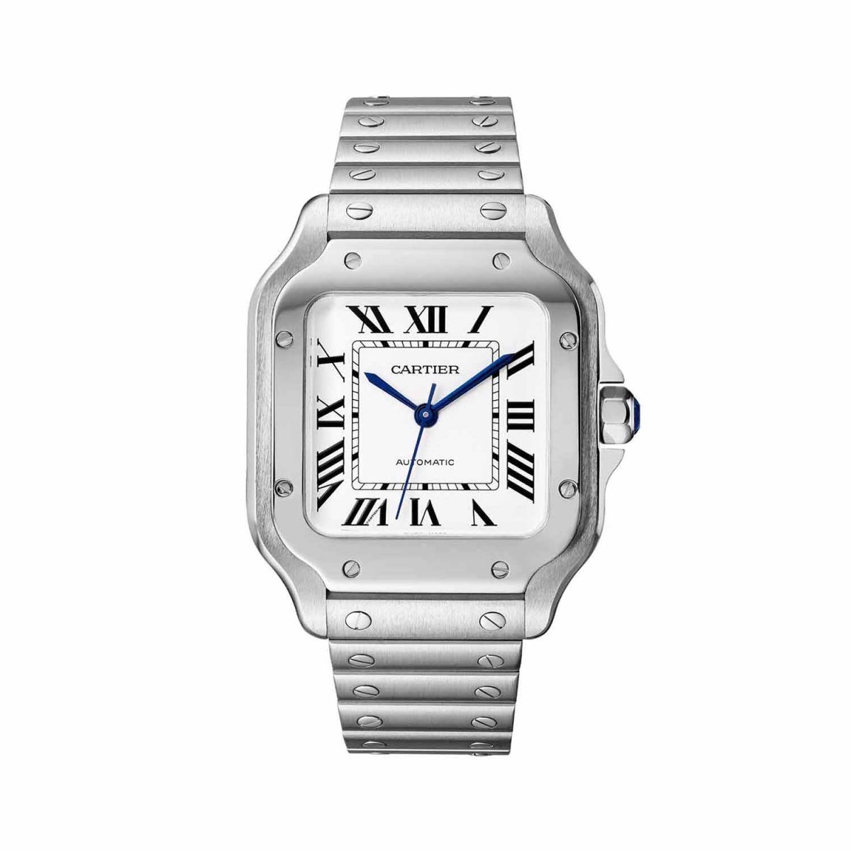 Cartier santos  silver