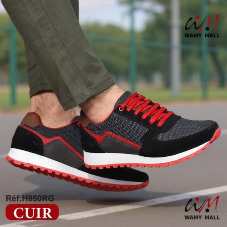 باسكات جلد "أحمر-أكحل" أنـيـق عالي الجودة