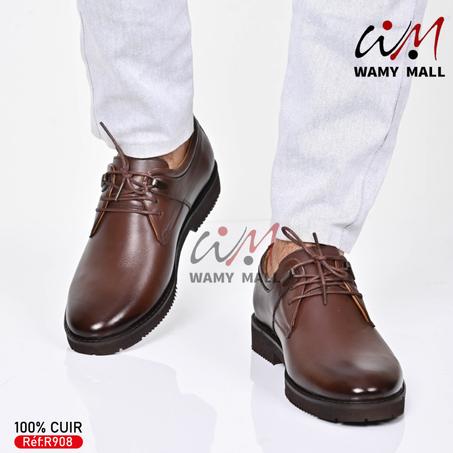 حذاء صِـحِّـي بني 100% من الجلد الأصلي خفيف مرتاح في قمة الروعة والاناقة الأكثر مبيعا