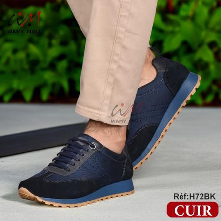 سبادري جلد " أزرق-كاكي" أنـيـق عالي الجودة