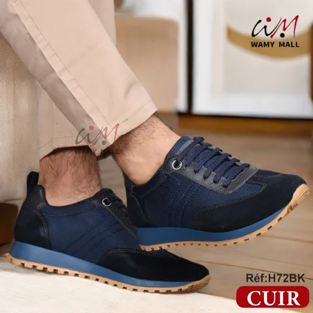 سبادري جلد " أزرق" أنـيـق عالي الجودة