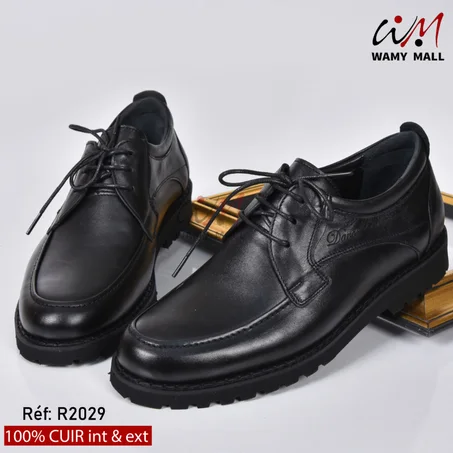 حذاء صِـحِّـي "أكحل" 100% من الجلد الأصلي خفيف & مرتاح