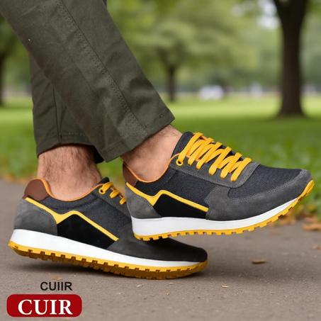 باسكات جلد "أصفر-قري" أنـيـق عالي الجودة