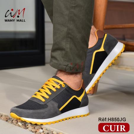 باسكات جلد "أصفر-قري" أنـيـق عالي الجودة