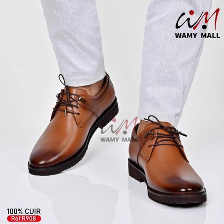 حذاء صِـحِّـي عسلي 100% من الجلد الأصلي خفيف مرتاح في قمة الروعة والاناقة الأكثر مبيعا