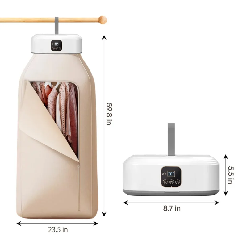 مجفف ملابس محمول– تصميم مدمج وقابل للطي
