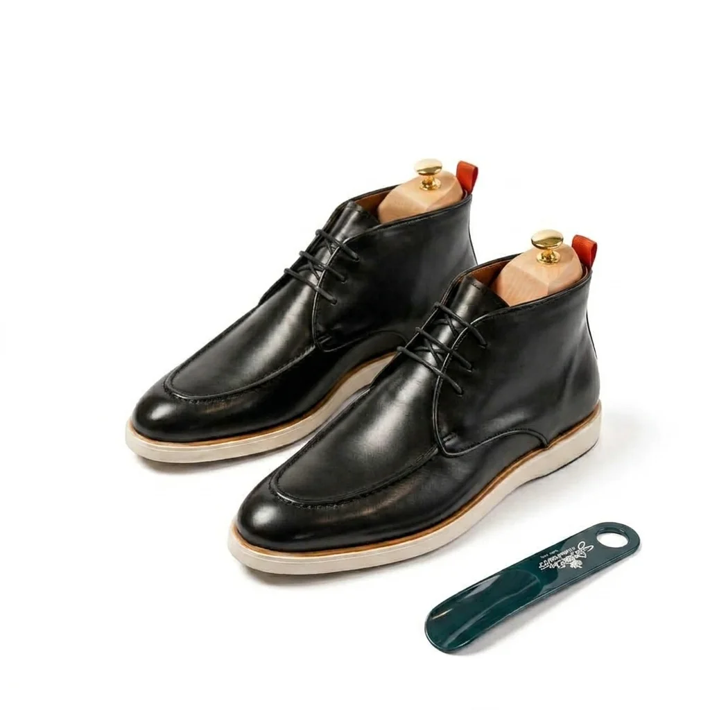 Bottines de Luxe Santini en Cuir – Promo: 29.999 F (2 à 55.000 F)