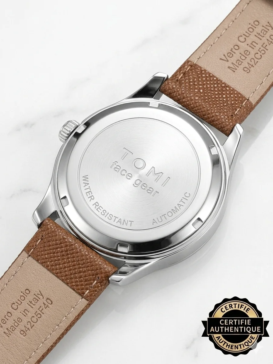 Montre Luxe TOMI "Face Gear" – Mécanisme Apparent + 2 Bracelets Offerts