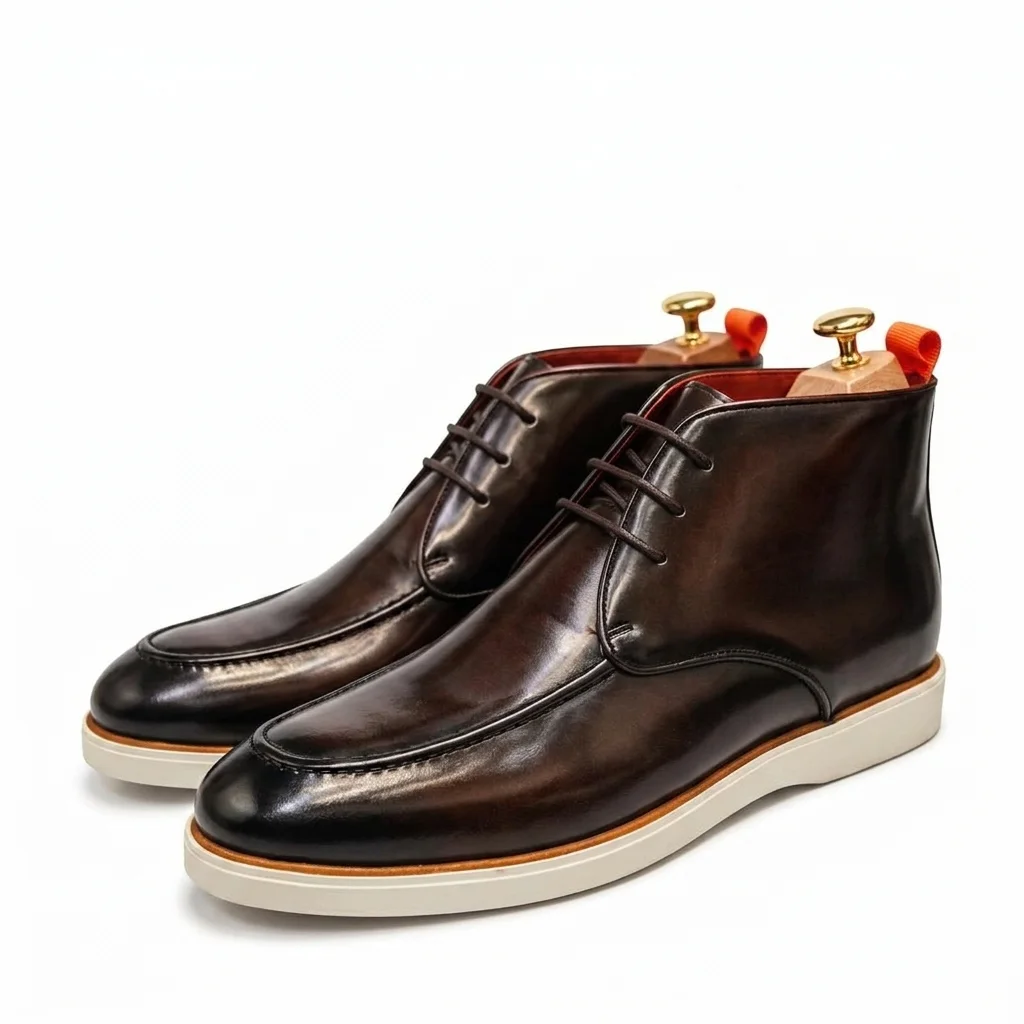 Bottines de Luxe Santini en Cuir – Promo: 29.999 F (2 à 55.000 F)