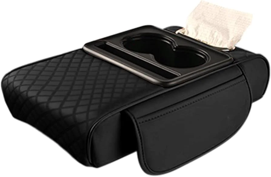 Organizador Premium para Asiento de Carro con Portavasos y Espacio Extra